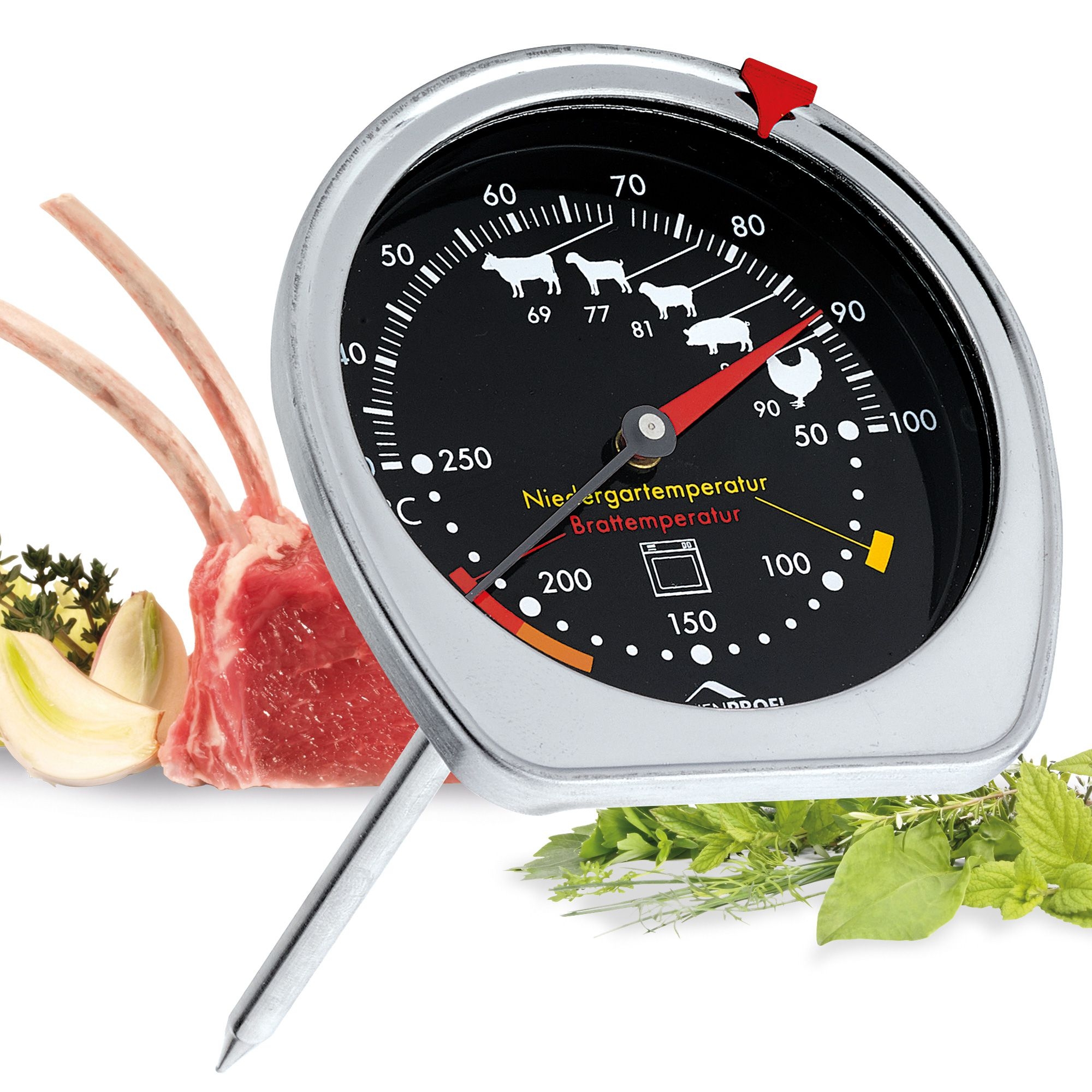 Küchenprofi - Roasting thermometer Oven / frying - black