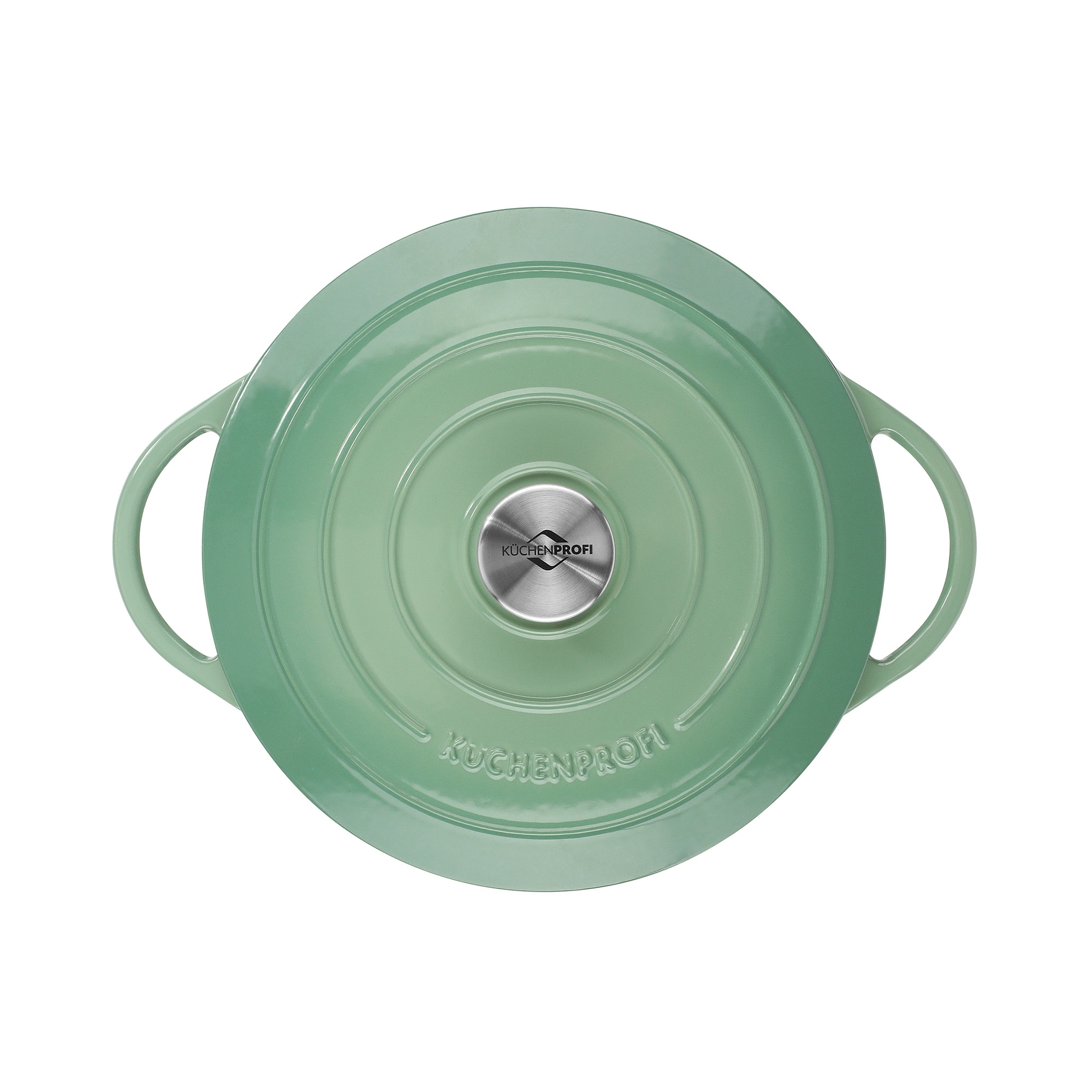 Round cast iron casserole Küchenprofi PROVENCE jade 24 cm