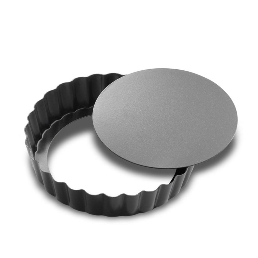 Küchenprofi - Round flan dish, Set of 4 - black