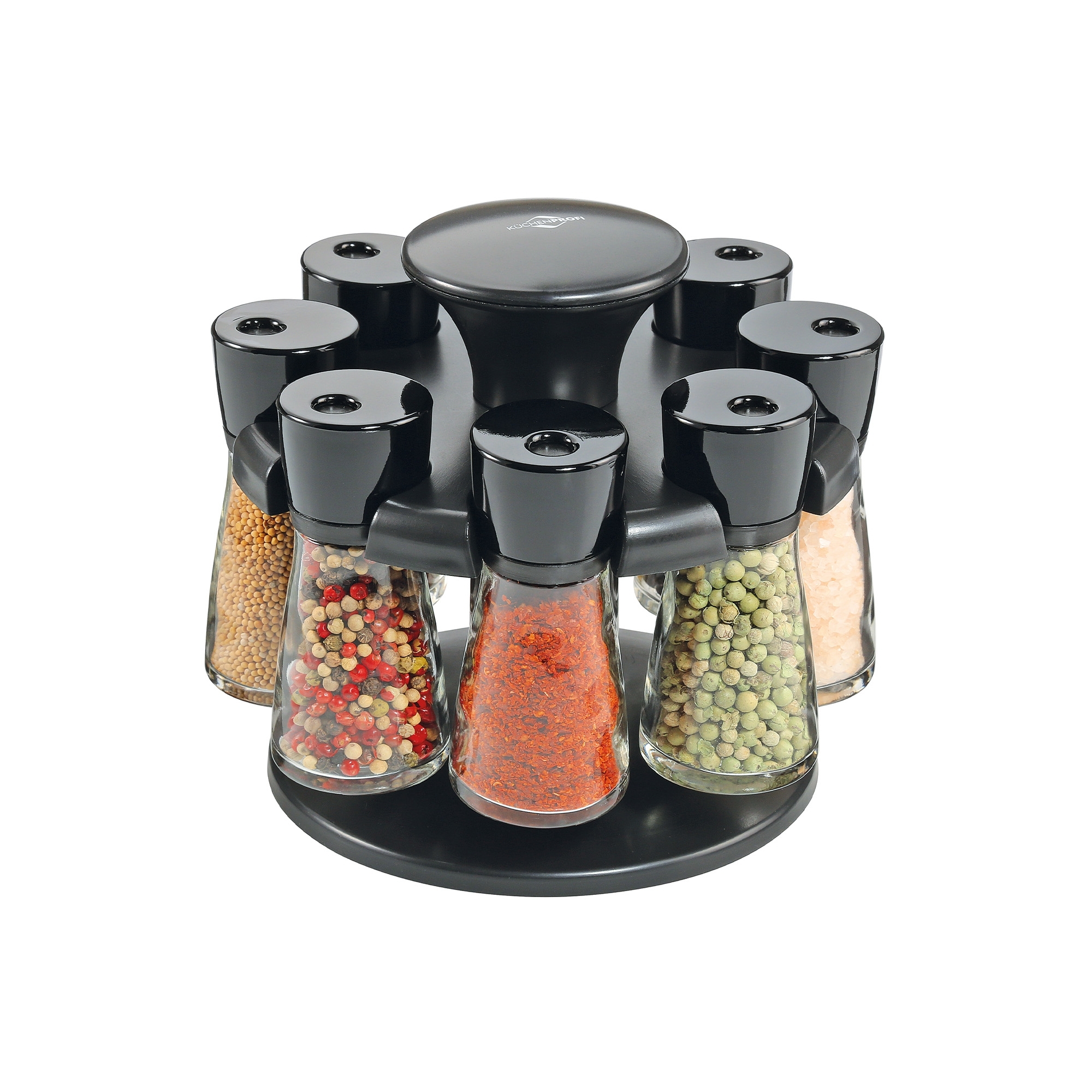 Gewürzkarussell Küchenprofi RONDO mit 8 Gewürzgläsern