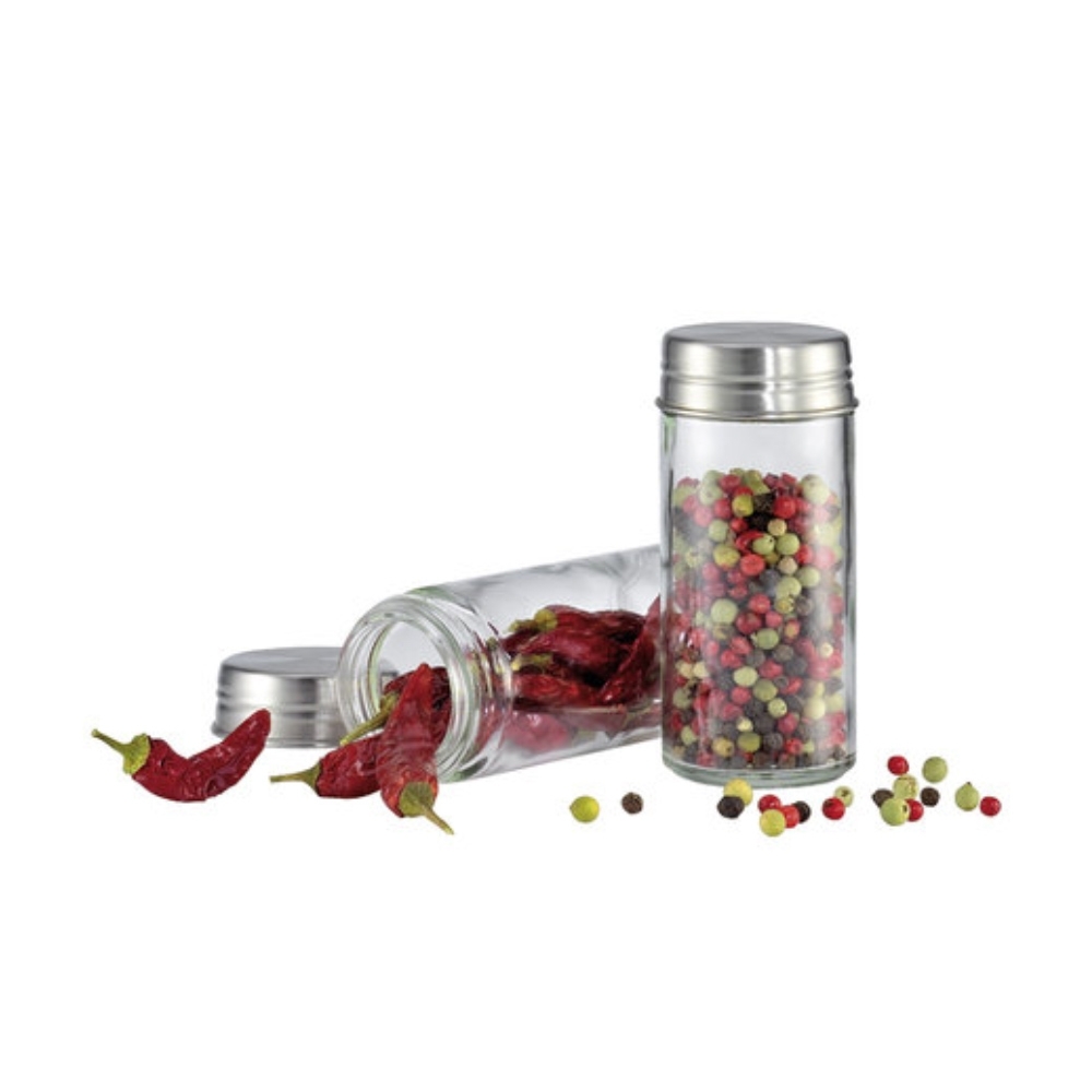 Küchenprofi - Spice rack with 16 glasses black