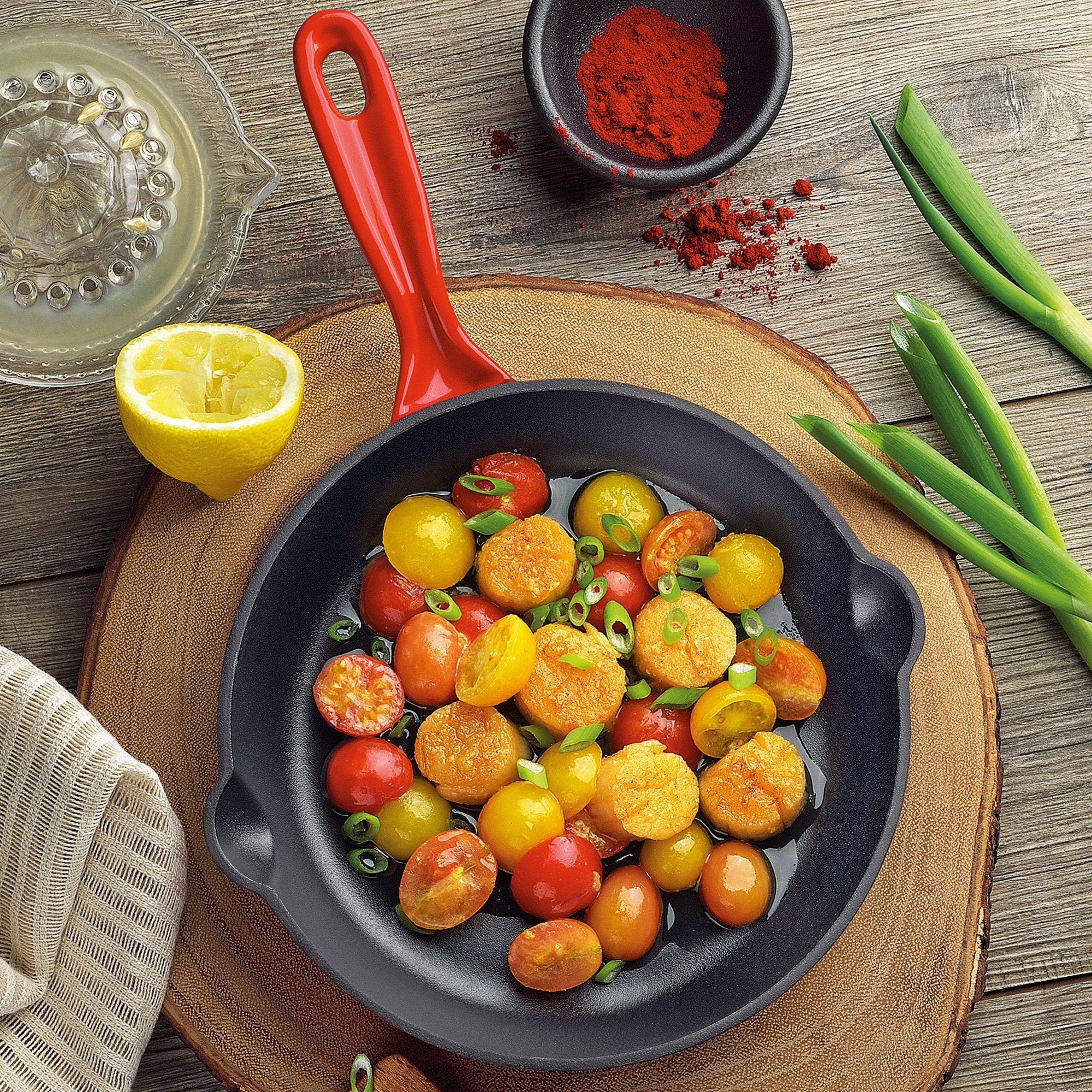 Küchenprofi - PROVENCE - Frying and serving pan - 16 cm - classic red