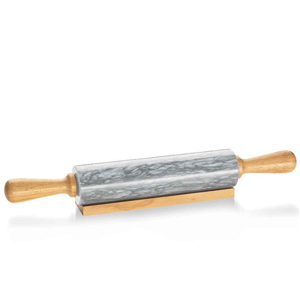 Küchenprofi - Marble rolling pin with wooden handle