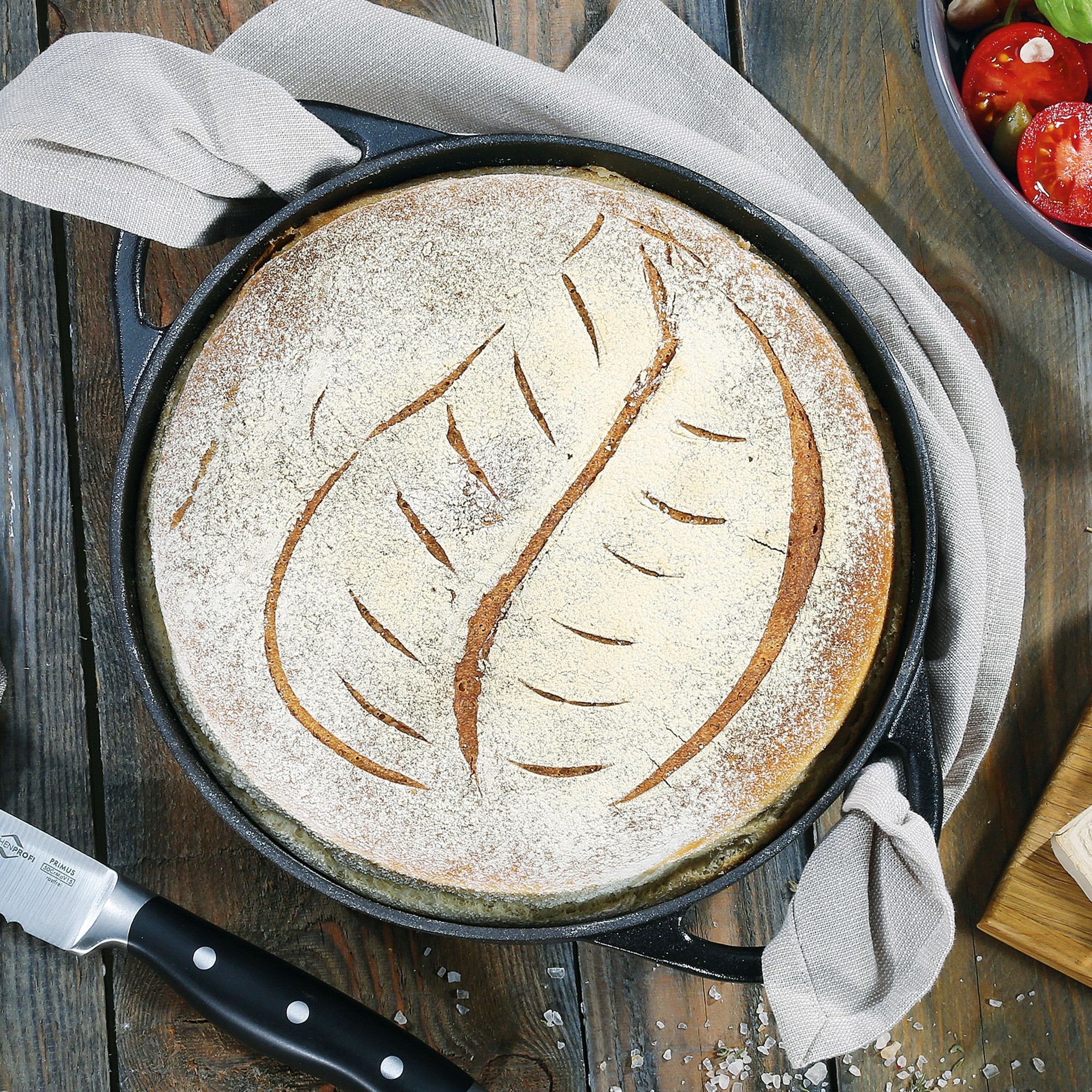 Küchenprofi - PROVENCE - round French Oven - black Küchenprofi - PROVENCE - round French Oven - black