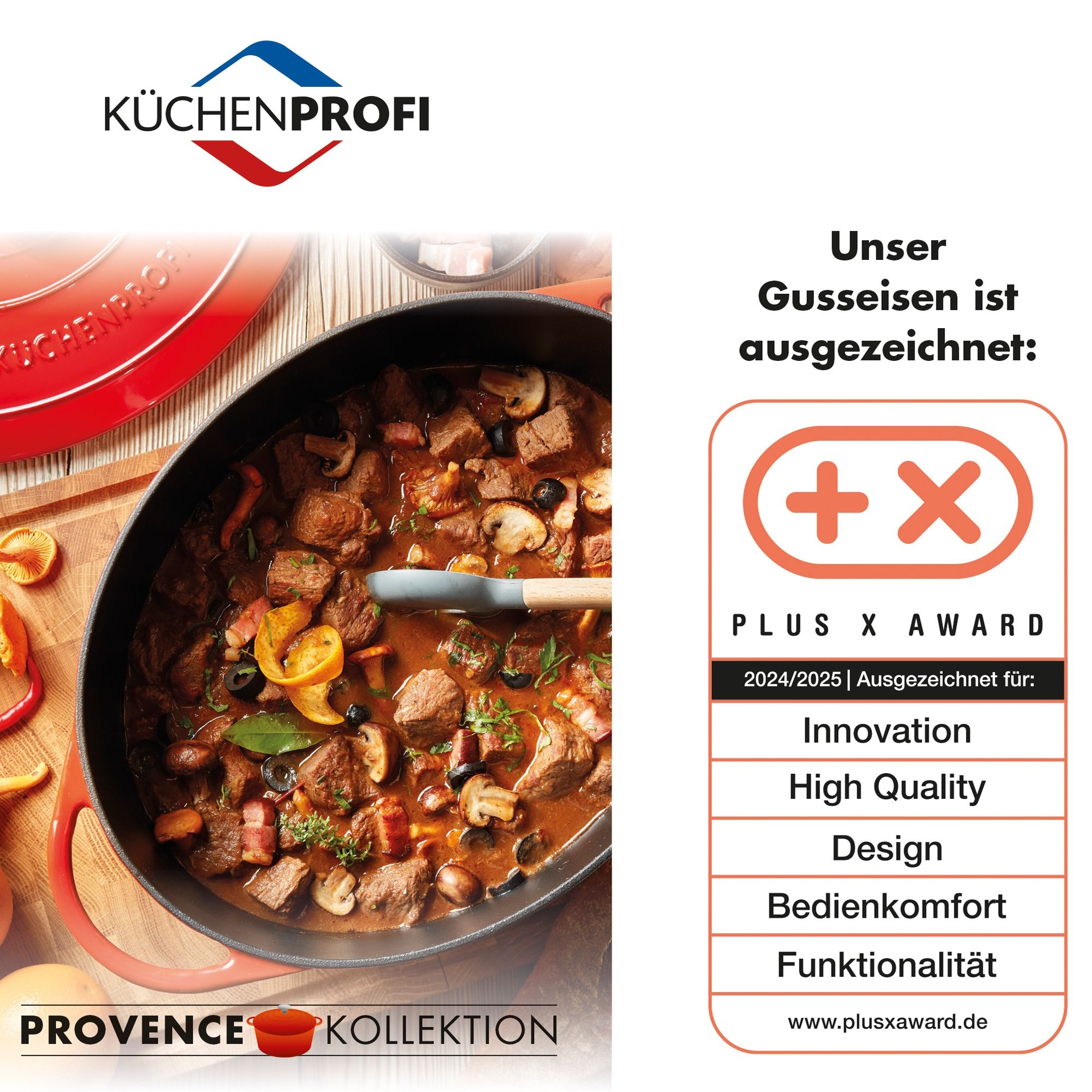 Küchenprofi - Schmorpfanne MARMITE - PROVENCE - 28 cm - schwarz