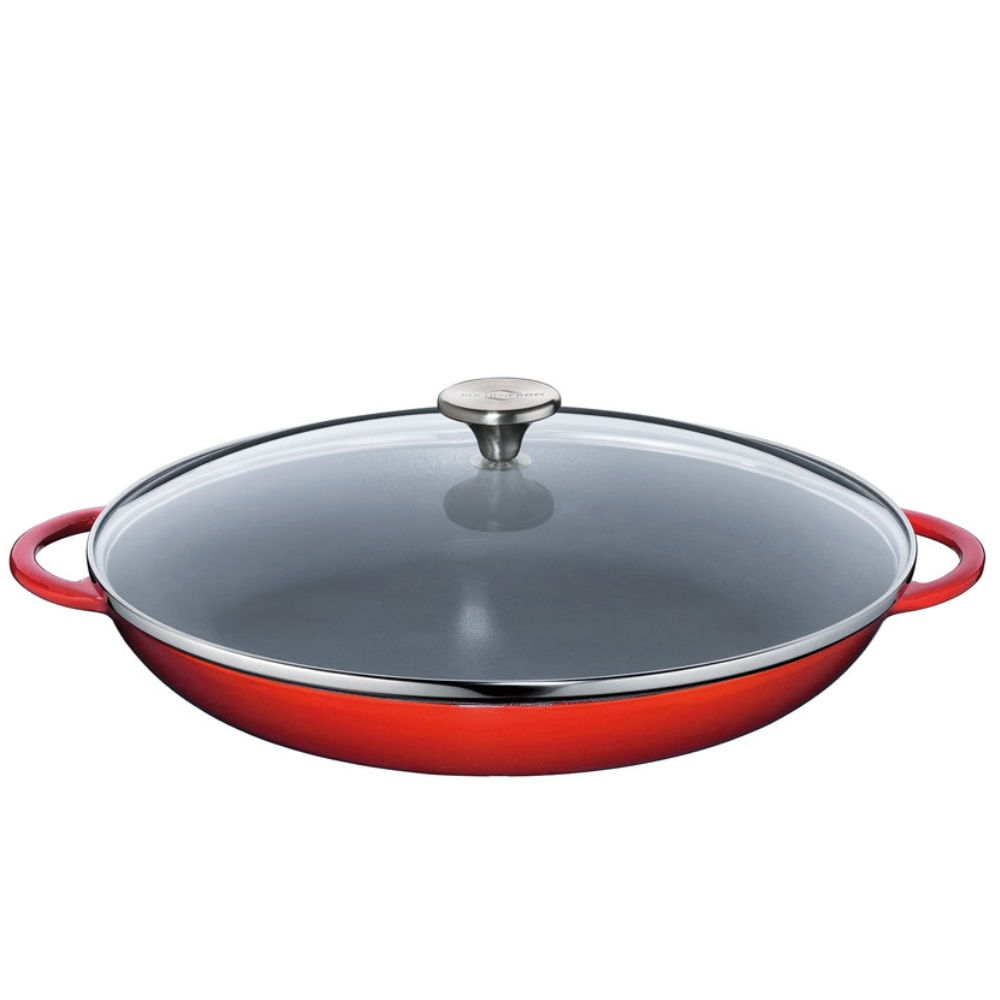 Küchenprofi - PROVENCE - Paella Pan with Lid - red
