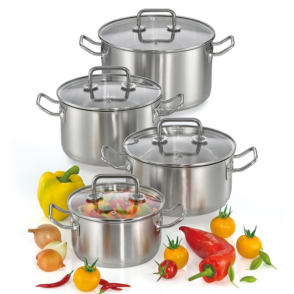 Küchenprofi - pot set VERONA, 4-pcs. Küchenprofi - pot set VERONA, 4-pcs.
