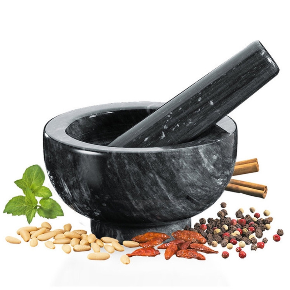 Küchenprofi - mortar marble black - 11 cm
