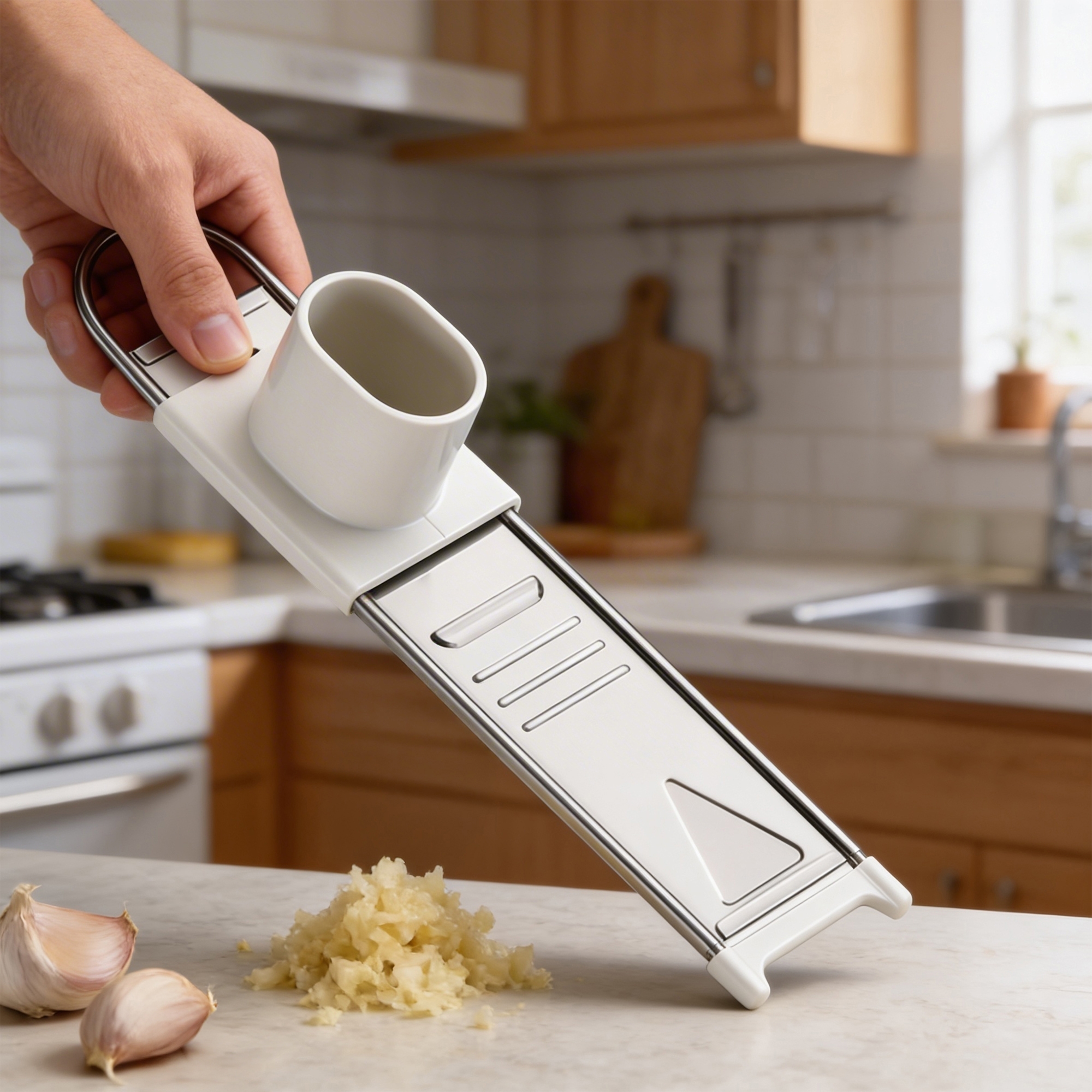 Küchenprofi - Garlic Slicer - white